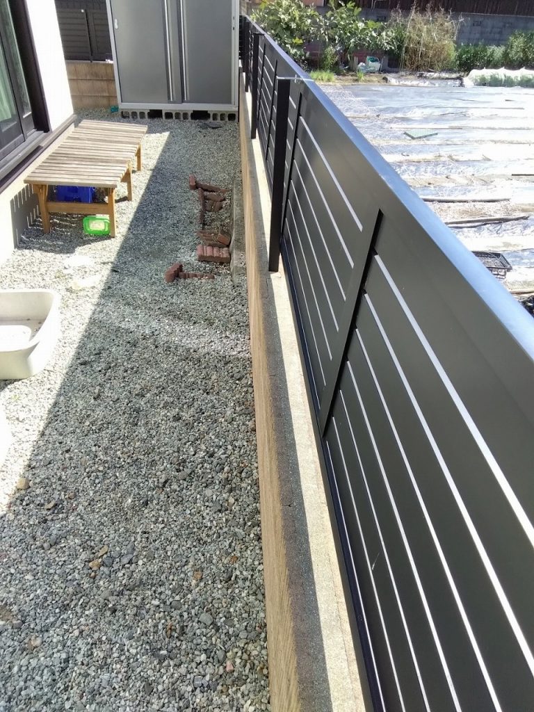 加古川市　台風　フェンス　倒れ